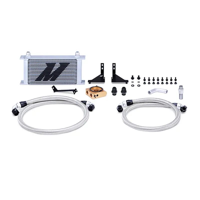 Mishimoto 14-16 Ford Fiesta St Thermostatic Oil Cooler Kit - Silver 1