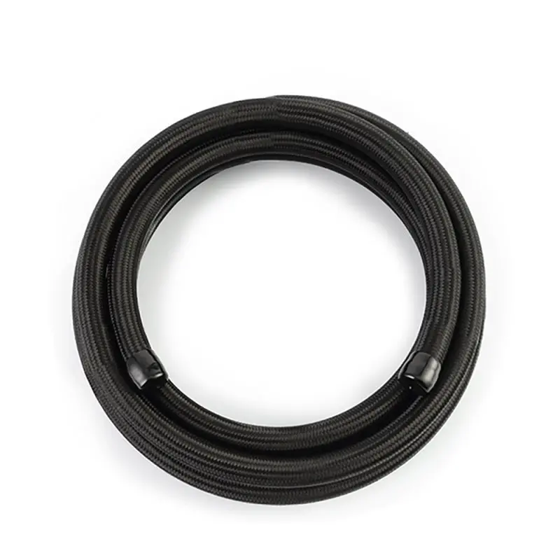 Mishimoto 15Ft Stainless Steel Braided Hose W/ -6An Fittings - Black 1