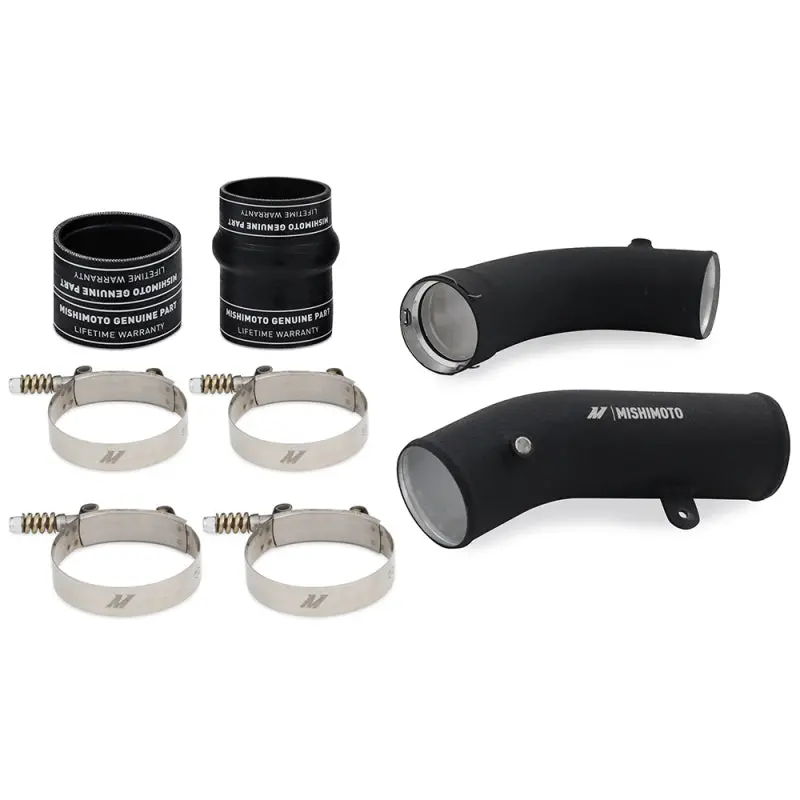 Mishimoto 17-19 Gm 6.6L L5p Cold-Side Pipe And Boot Kit Wrinkle Black 1