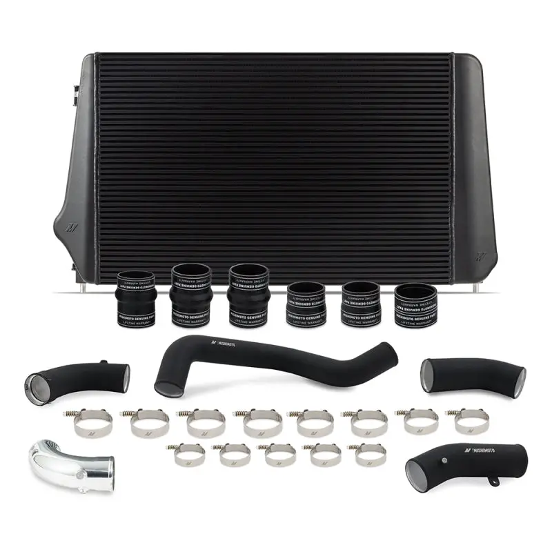 Mishimoto 17-19 Gm L5p Duramax Intercooler Kit - Black W/ Wbk Pipes 1