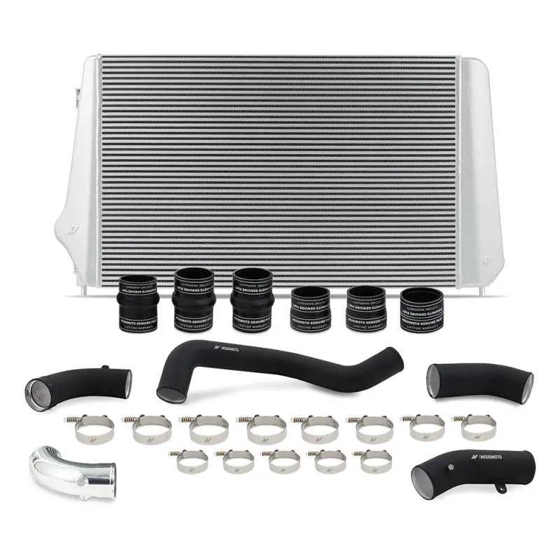 Mishimoto 17-19 Gm L5p Duramax Intercooler Kit - Silver W/ Wbk Pipes 1