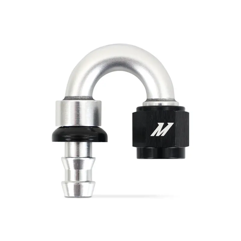 Mishimoto 180 Degree Push Lock Fitting - 6An 1