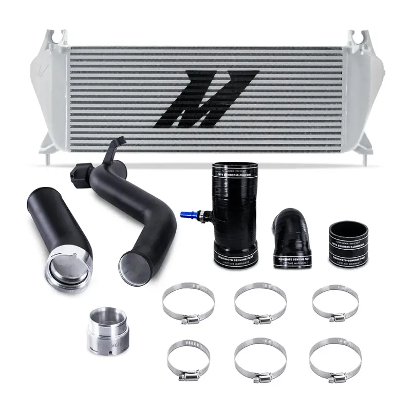 Mishimoto 19+ Ford Ranger 2.3L Ecoboost Intercooler Kit - Silver + Mwbk Pipes 1