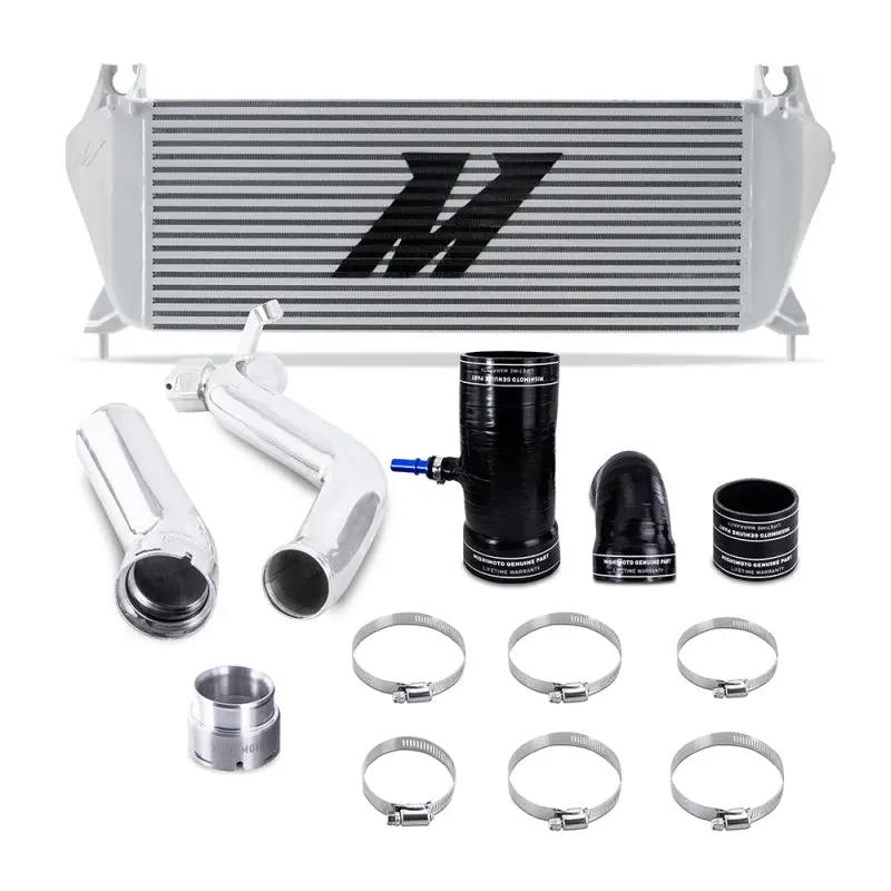 Mishimoto 19+ Ford Ranger 2.3L Ecoboost Intercooler Kit - Silver + Polished Pipes 1