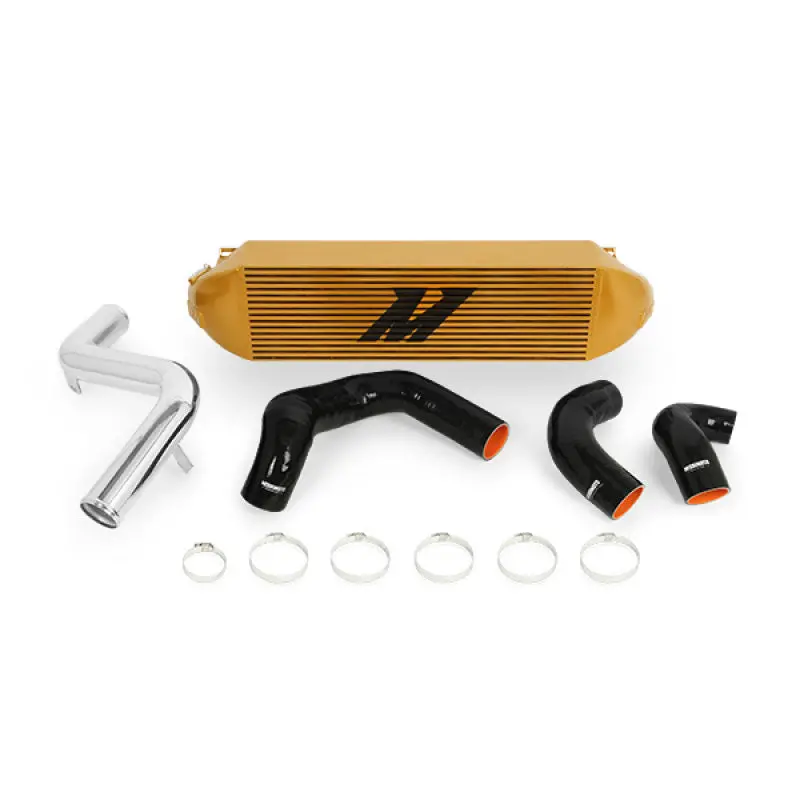 Mishimoto 2013+ Ford Focus St Gold Intercooler W/ Polished Pipes 1