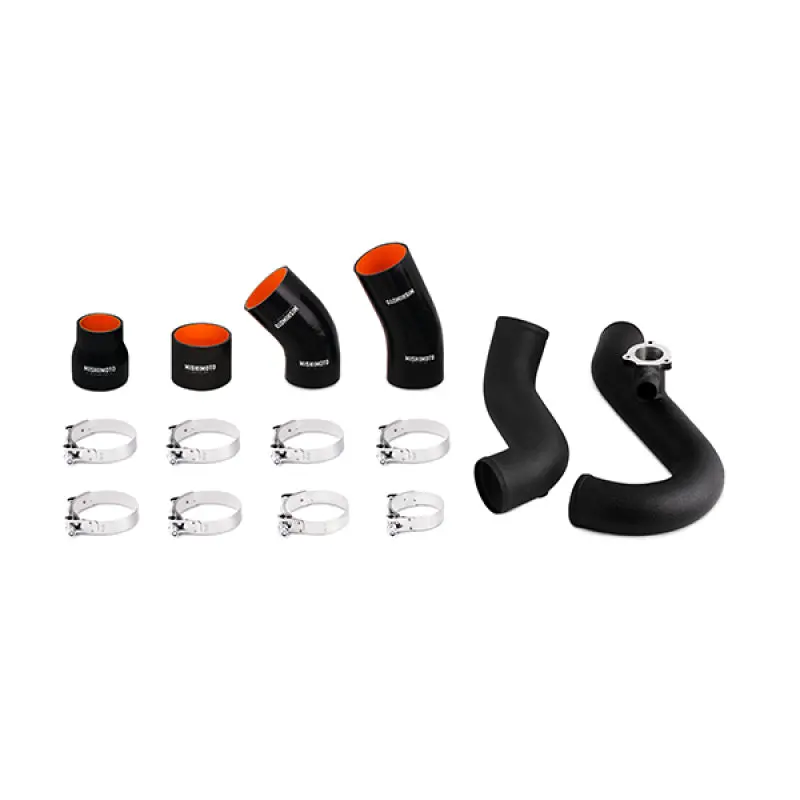Mishimoto 2015 Ford Mustang Ecoboost 2.3L Intercooler Wrinkle Black Pipe And Boot Kit 1
