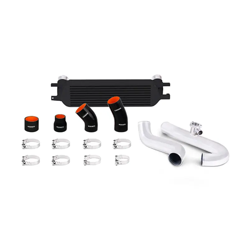 Mishimoto 2015 Ford Mustang Ecoboost Performance Intercooler Kit - Black Core Polished Pipes 1