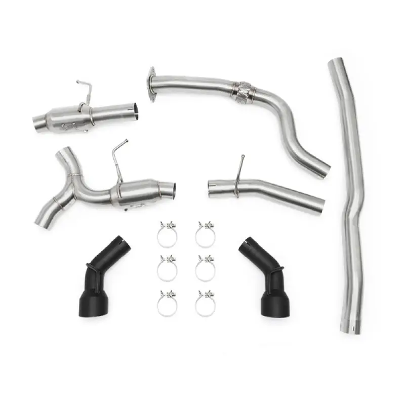 Mishimoto 2016+ Chevrolet Camaro 2.0T Dual Black Tip Cat-Back Exhaust 1