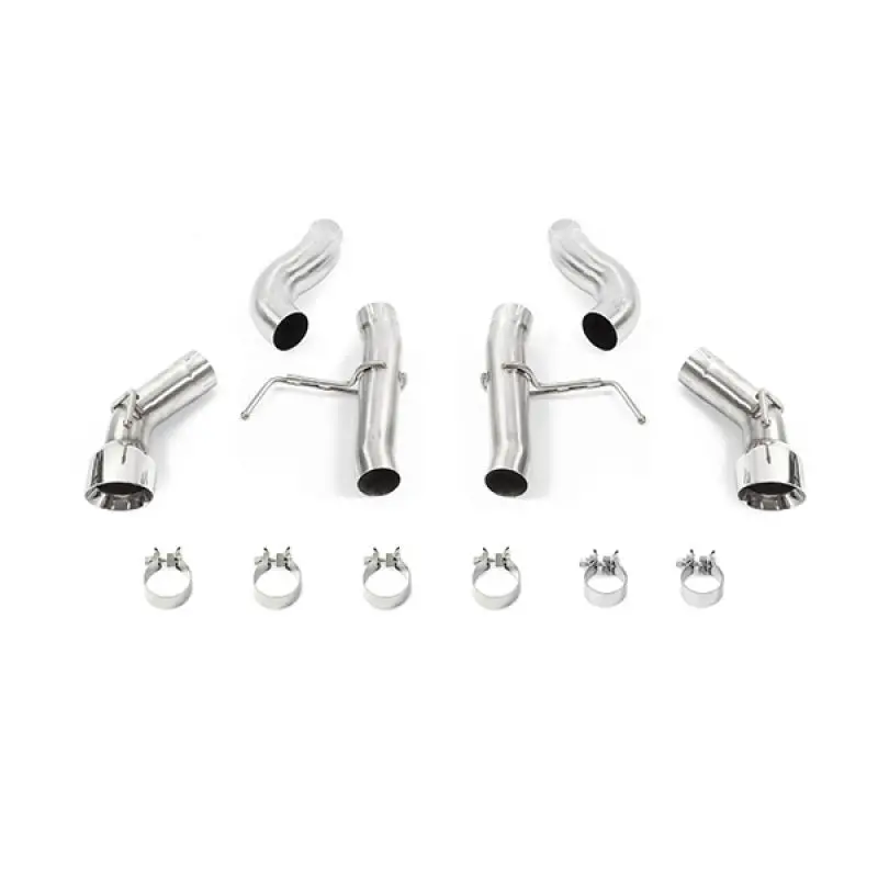 Mishimoto 2016+ Chevrolet Camaro 2.0T Dual-Tip Race Axle-Back Exhaust W/ Polished Tips 1