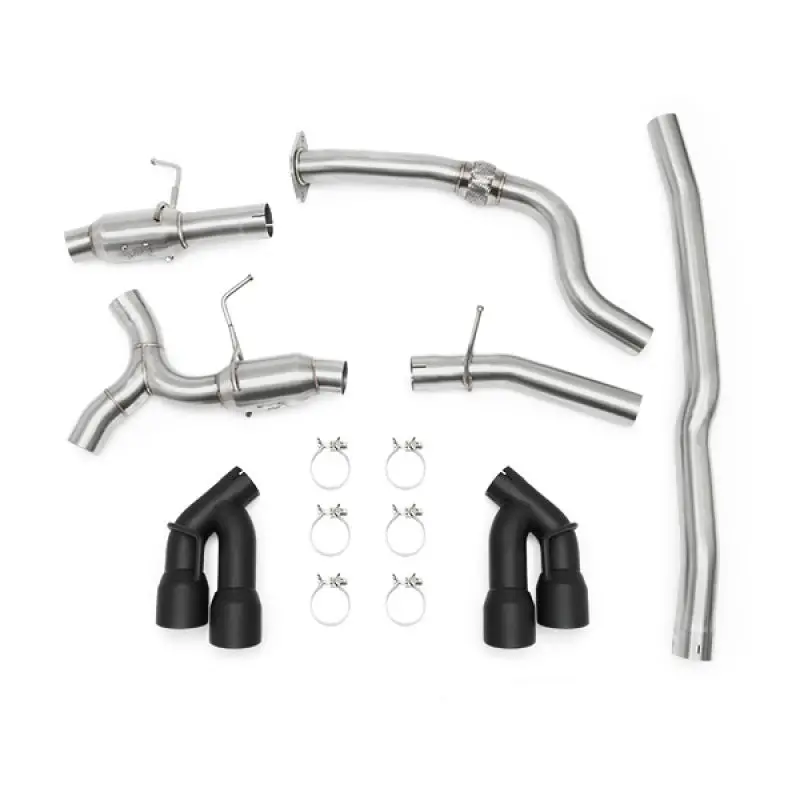 Mishimoto 2016+ Chevrolet Camaro 2.0T Quad Black Tip Cat-Back Exhaust 1
