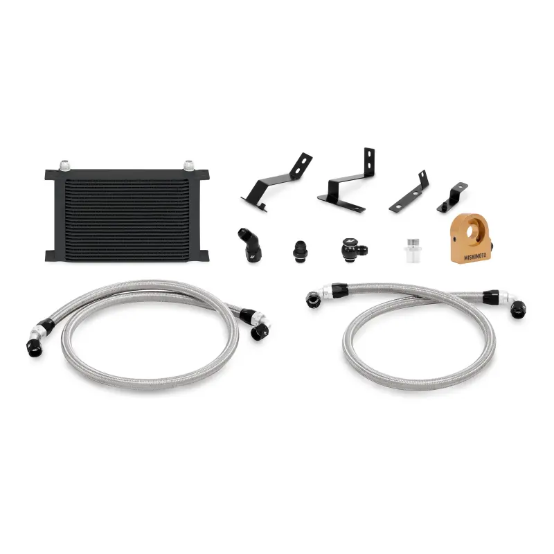 Mishimoto 2016+ Chevy Camaro Oil Cooler Kit W/ Thermostat - Black 2