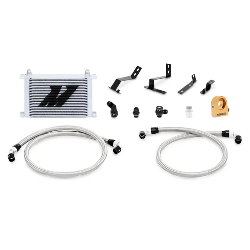 Mishimoto 2016+ Chevy Camaro Oil Cooler Kit W/ Thermostat - Silver 1