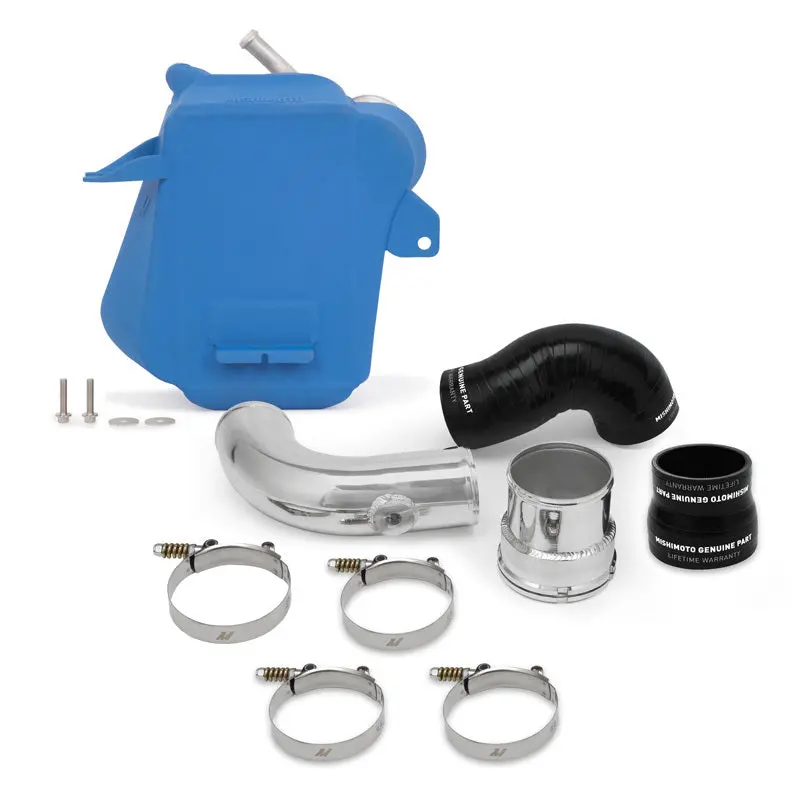 Mishimoto 2017+ Ford 6.7L Powerstroke Air-To-Water Intercooler - Micro-Wrinkle Blue 1