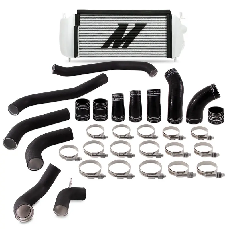 Mishimoto 2017+ Ford F150 3.5L Ecoboost Performance Intercooler Kit - Silver Cooler Black Pipes 1