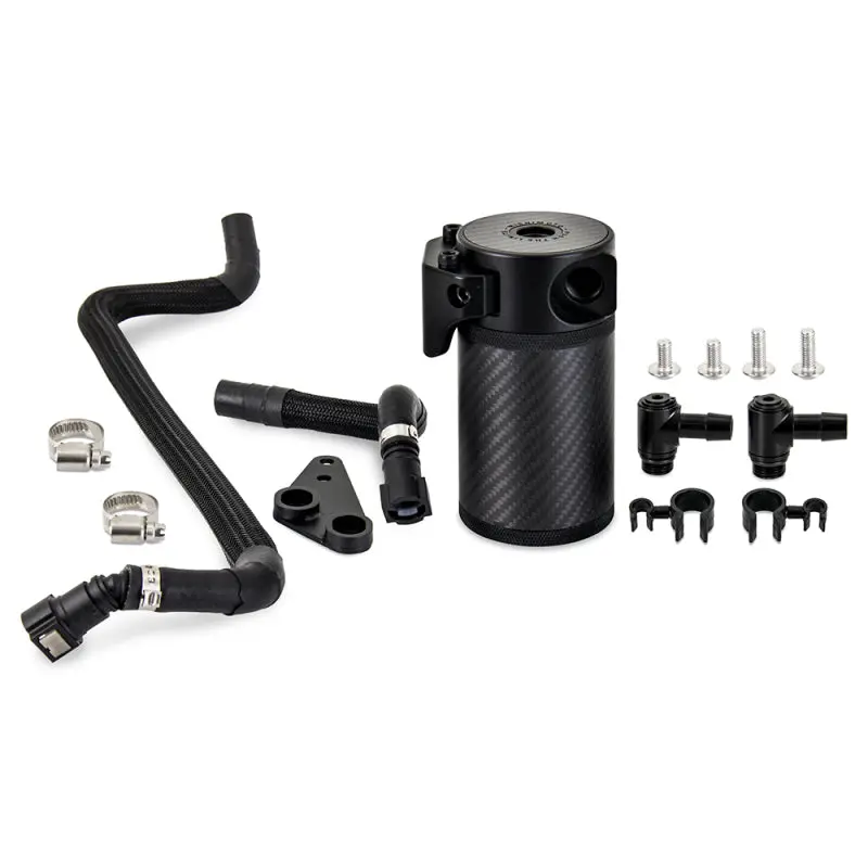 Mishimoto 2020+ Chevrolet Corvette C8 Baffled Oil Catch Can Kit (Pcv Side) - Carbon Fiber 1