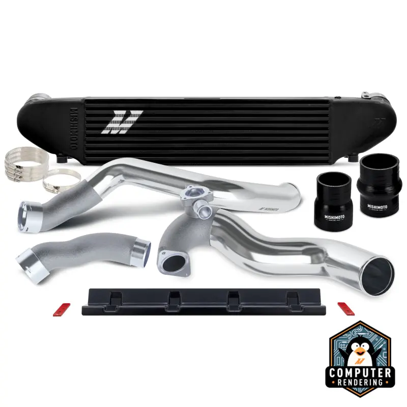 Mishimoto 2024+ Ford Mustang 2.3L Ecoboost Performance Intercooler Kit -  Black/Polished 1