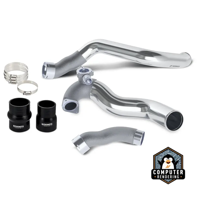 Mishimoto 2024+ Ford Mustang Ecoboost Charge Pipes - Polished 1