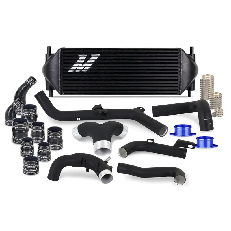 Mishimoto 21+ Bronco 2.7 Stock Location Int Kit Mwbk Pipes Bk Cooler 1