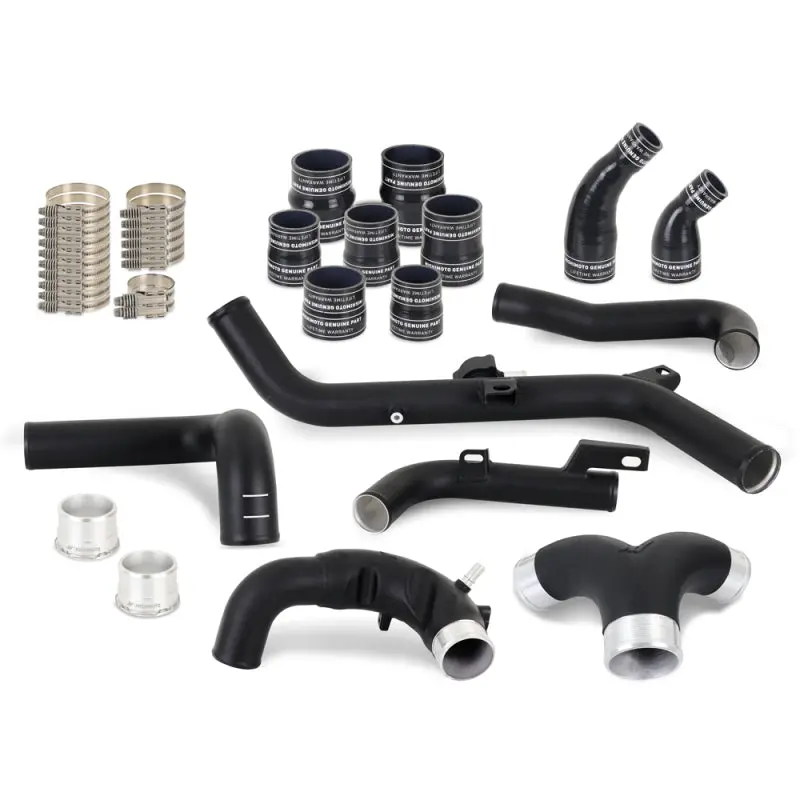 Mishimoto 21+ Bronco 2.7L Intercooler Pipe Kit Micro Wrinkle Black 1