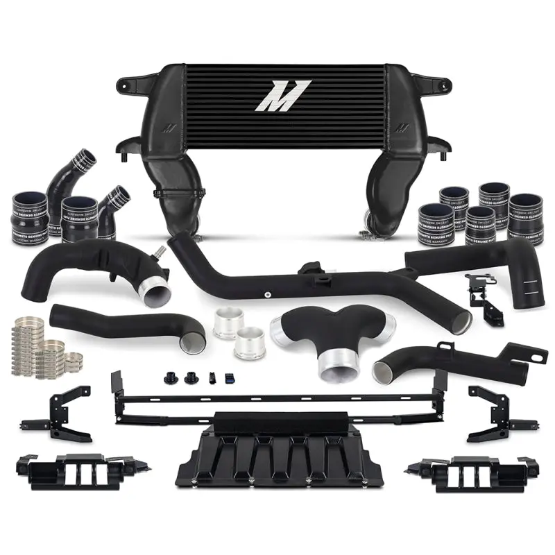 Mishimoto 21+ Ford Bronco 2.7L High Mount Int Kit Bk Pipes Bk Core 1