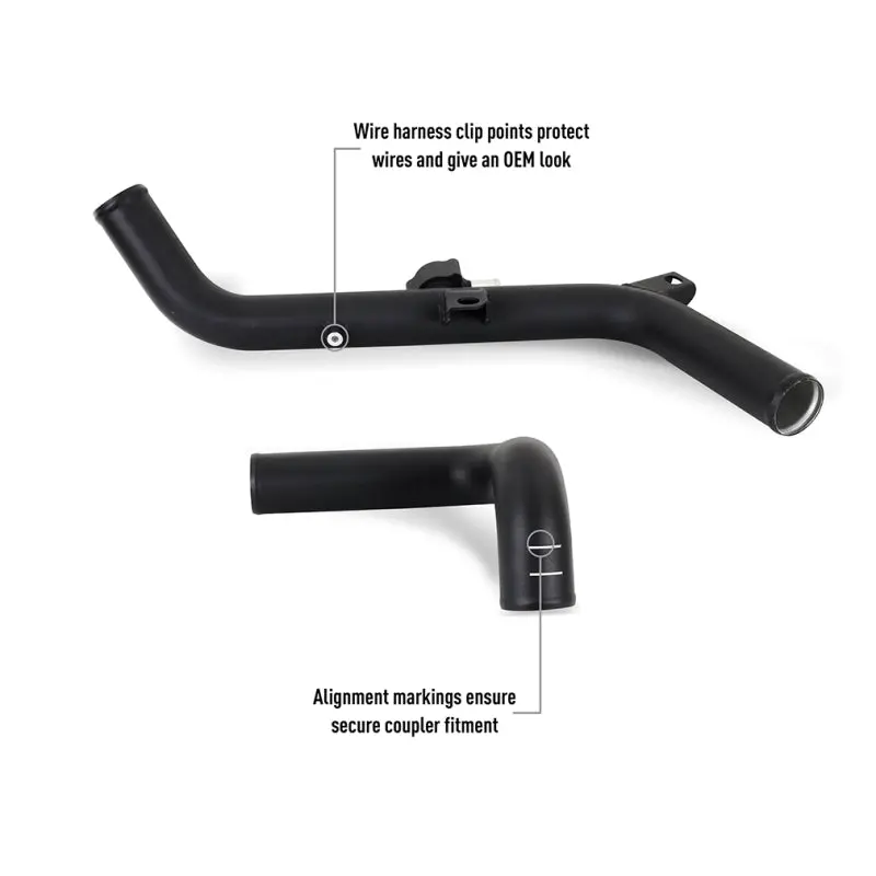 Mishimoto 21+ Ford Bronco 2.7L High Mount Int Kit Bk Pipes Bk Core 2