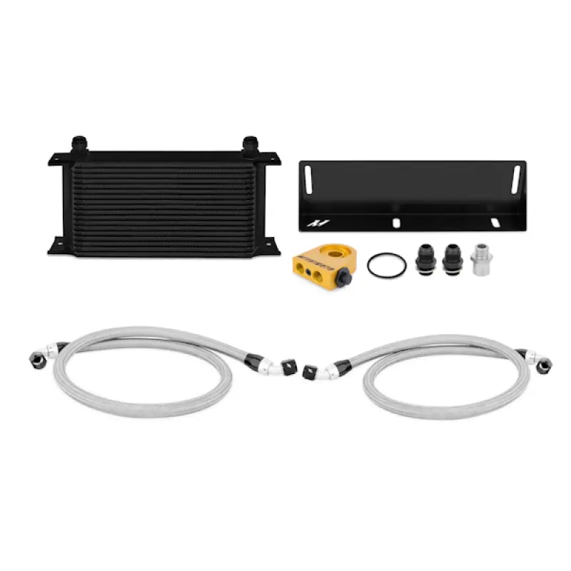 Mishimoto 79-93 Ford Mustang 5.0L Thermostatic Oil Cooler Kit - Black 1