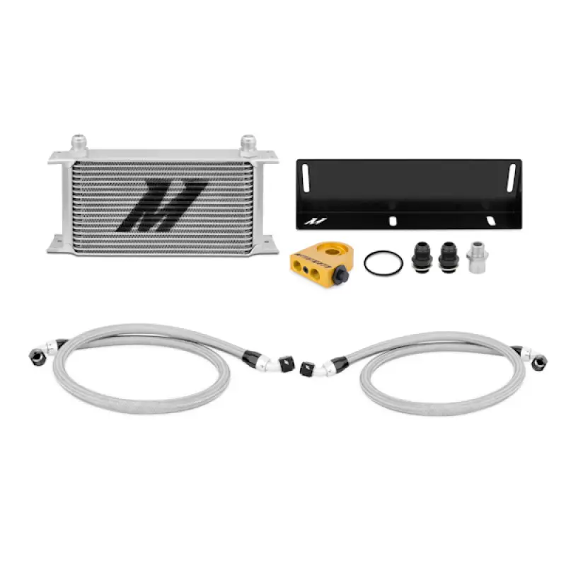 Mishimoto 79-93 Ford Mustang 5.0L Thermostatic Oil Cooler Kit - Silver 2
