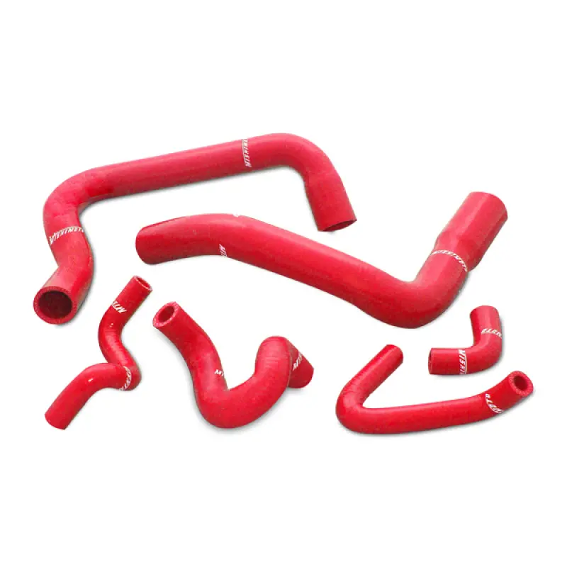 Mishimoto 86-93 Ford Mustang Red Silicone Hose Kit 1