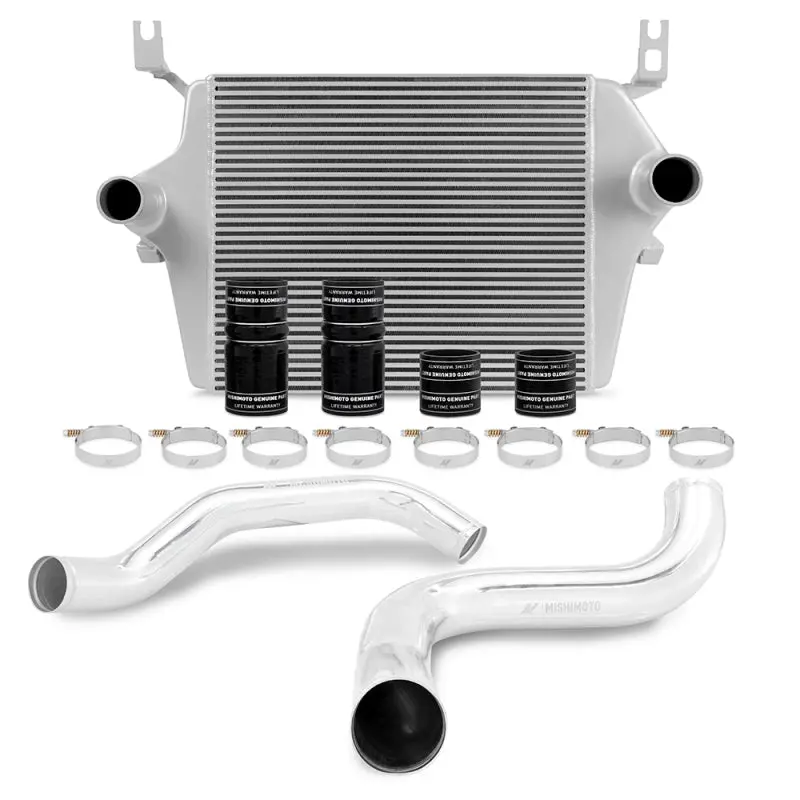 Mishimoto 99-03 Ford 7.3L Powerstroke Psd Silver Intercooler Kit W/ Polished Pipes 1