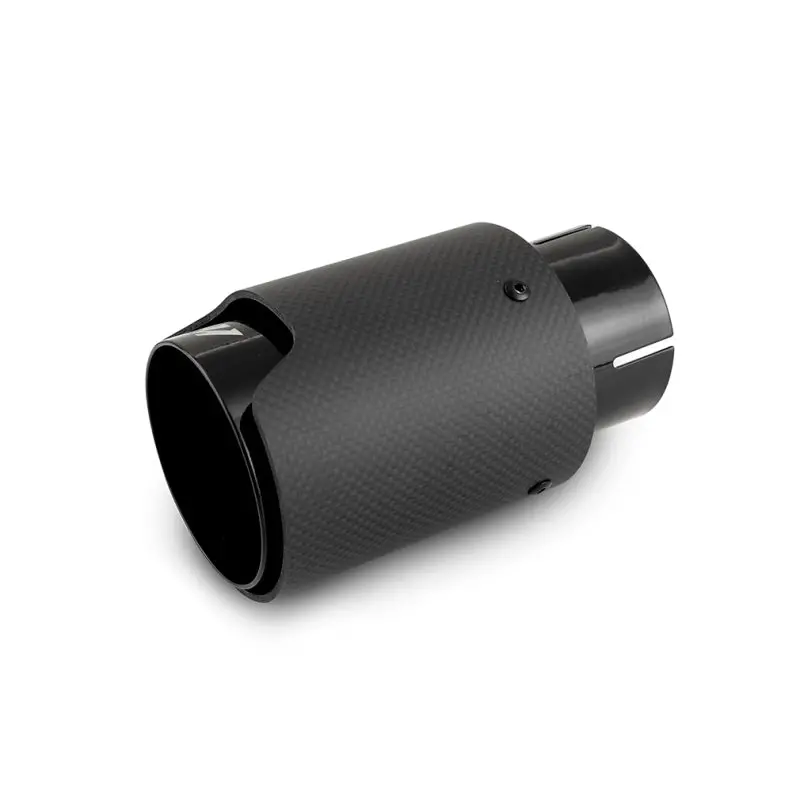 Mishimoto Carbon Fiber Muffler Tip 2.5In Inlet 3.5In Outlet M Black 1
