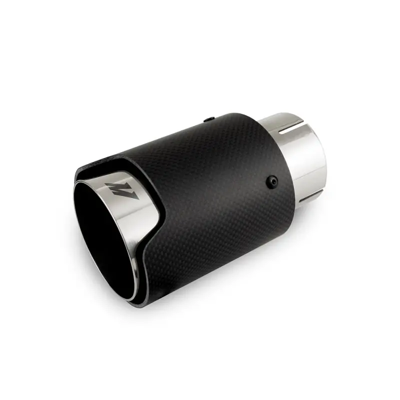 Mishimoto Carbon Fiber Muffler Tip 2.5In Inlet 3.5In Outlet M Polished 1