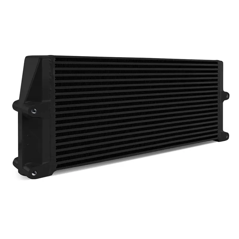 Mishimoto Heavy-Duty Oil Cooler - 17In. Same-Side Outlets - Black 1