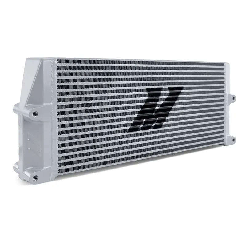 Mishimoto Heavy-Duty Oil Cooler - 17In. Same-Side Outlets - Silver 1