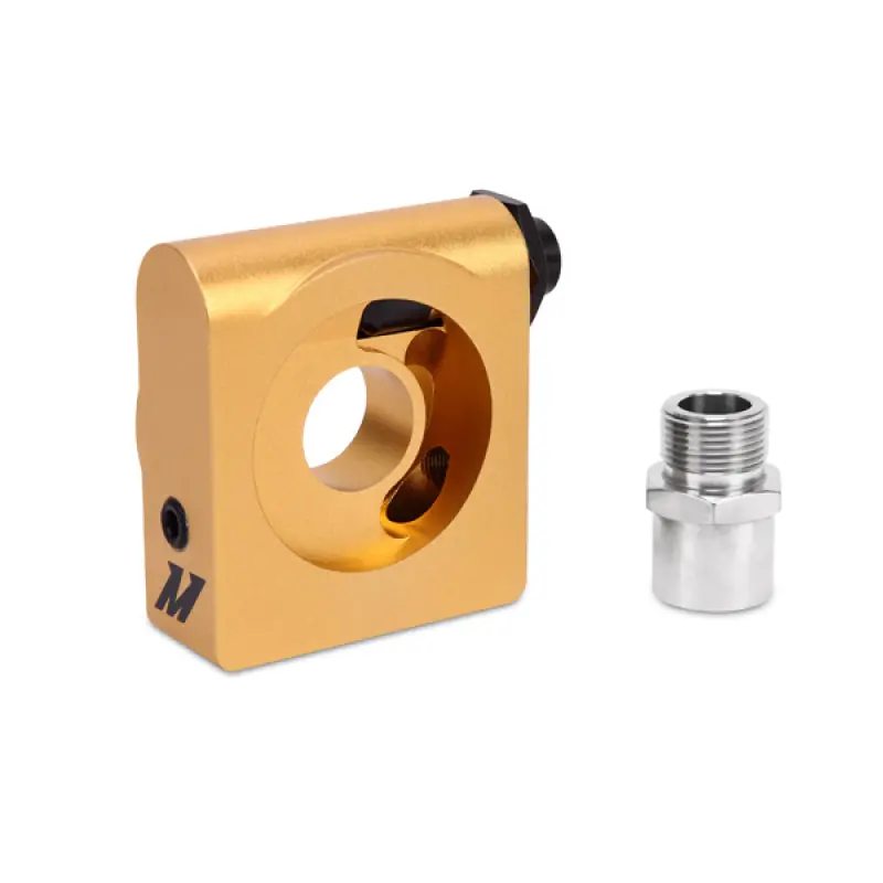 Mishimoto M22 X 1.5 Oil Sandwich Plate W/ Rear-Mounted Thermostat 1