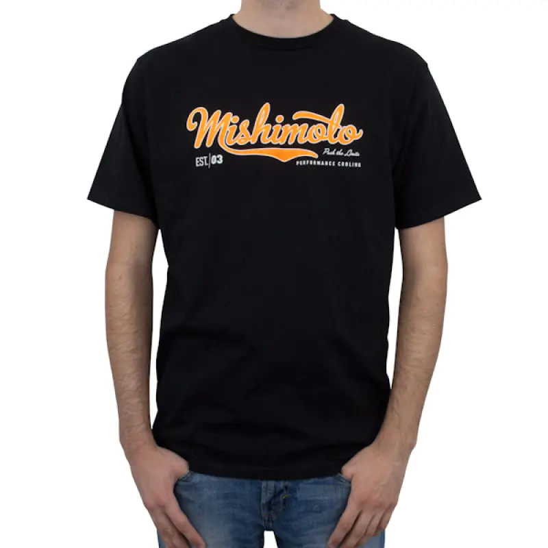 Mishimoto Mens Athletic Script Black T-Shirt - Small 1