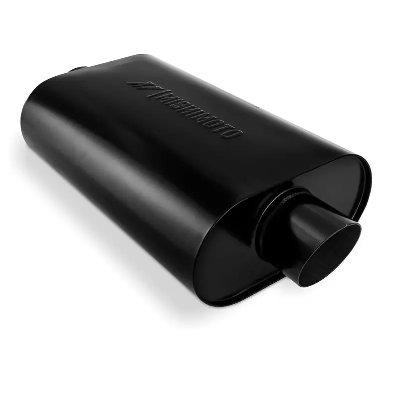 Mishimoto Muffler With 3In Center Inlet/Outlet - Angled Tip - Black 1