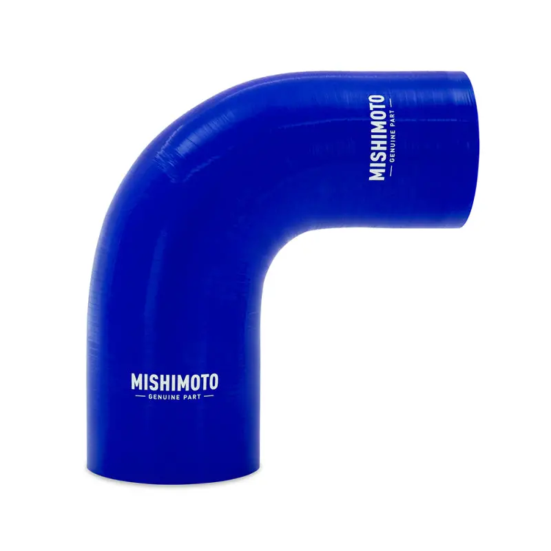 Mishimoto Silicone Reducer Coupler 90 Degree 2.75In To 3In - Blue 1
