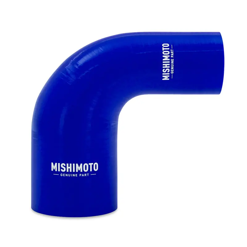Mishimoto Silicone Reducer Coupler 90 Degree 2In To 3In - Blue 1