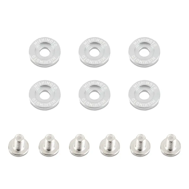 Mishimoto Small Fender Washer Kit (6Pcs) - Silver 1