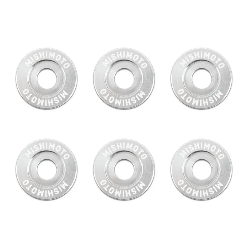 Mishimoto Small Fender Washer Kit (6Pcs) - Silver 2