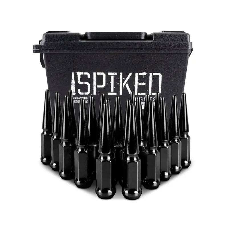 Mishimoto Steel Spiked Lug Nuts M12x1.5 20Pc Set - Black 2