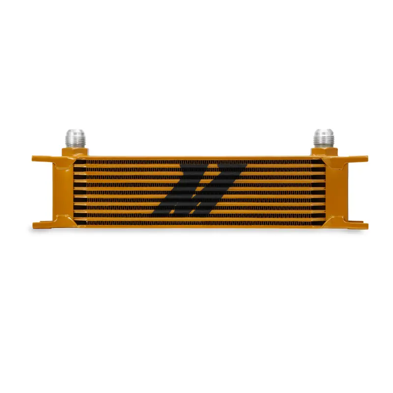 Mishimoto Universal 10 Row Oil Cooler - Gold 1