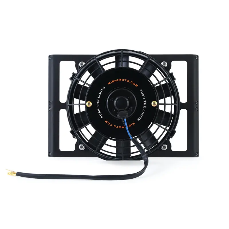 Mishimoto Universal 10In. Heavy-Duty Oil Cooler Fan Shroud - Micro Wrinkle Black 1
