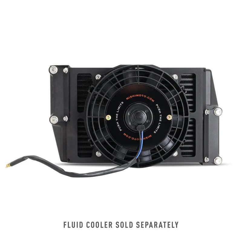 Mishimoto Universal 10In. Heavy-Duty Oil Cooler Fan Shroud - Micro Wrinkle Black 2