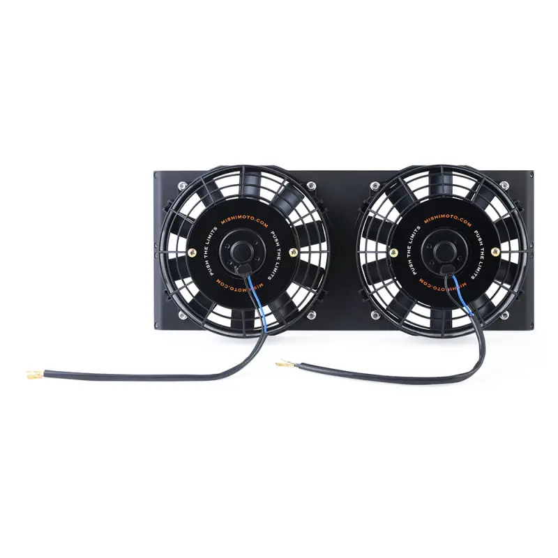 Mishimoto Universal 17In. Heavy-Duty Oil Cooler Fan Shroud - Micro Wrinkle Black 1
