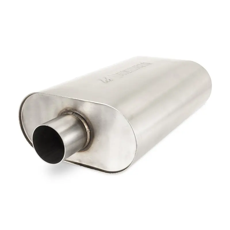 Mishimoto Universal Muffler With 2.5In Center Inlet/Outlet - Brushed 1