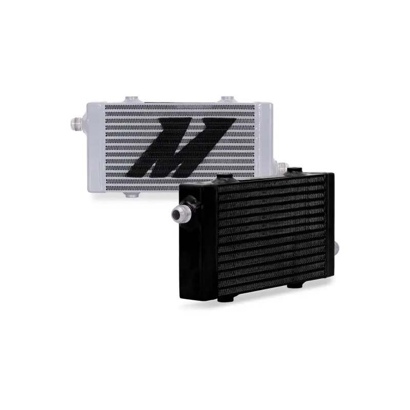 Mishimoto Universal Small Bar And Plate Cross Flow Black Oil Cooler 1