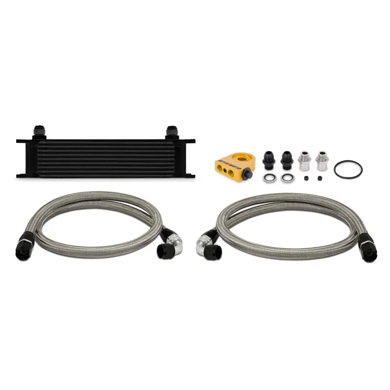 Mishimoto Universal Thermostatic 10 Row Oil Cooler Kit - Black 1