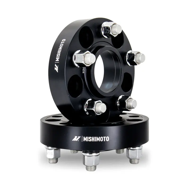 Mishimoto Wheel Spacers - 5X114.3 / 70.5 / 25 / M14 - Black 1