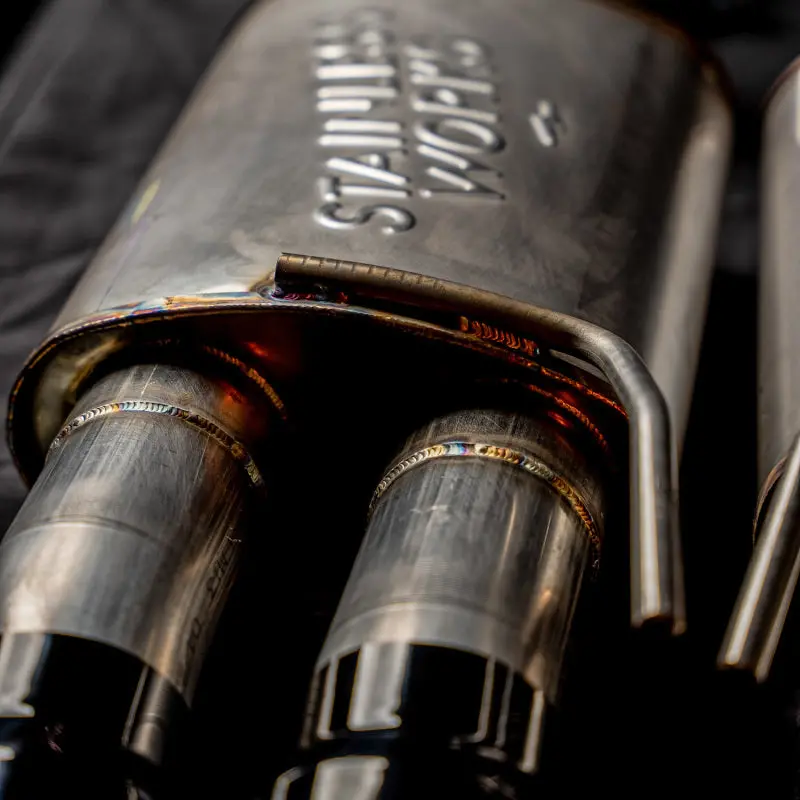 Stainless Works 18-21 Mustang Gt Axleback Legend Exhaust - Black Tips 1